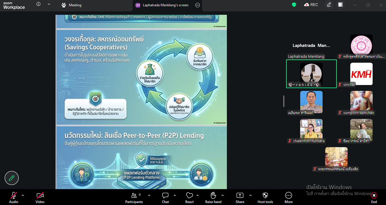 บรรยากาศการเรียนการสอน ป.โท การจัดการเรียนรู้แบบบูรณาการ (Integrated Management) เรียนรวมกัน ๒ สาขาวิชา (นวัตกรรมสังคมและวัฒนธรรมสร้างสรรค์ + การพัฒนาสังคม) - รูปภาพ 5